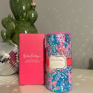 Lilly Pulitzer Splendor in the Sand Skinny Can Holder